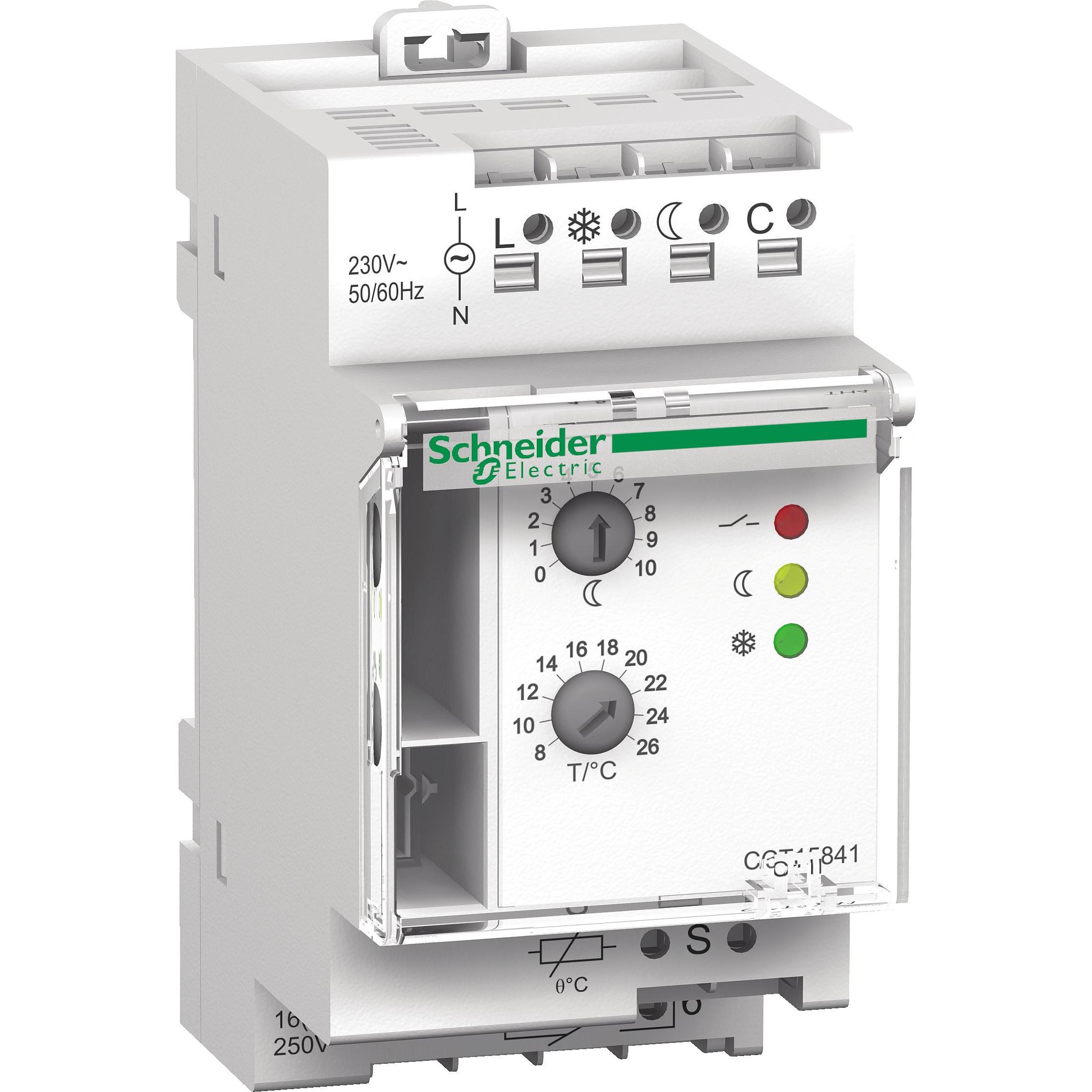 Thumbnail - Schneider Electric SE CCT15841 Thermostat TH4 M. 3 Temp.-Schwellen, Thermostat