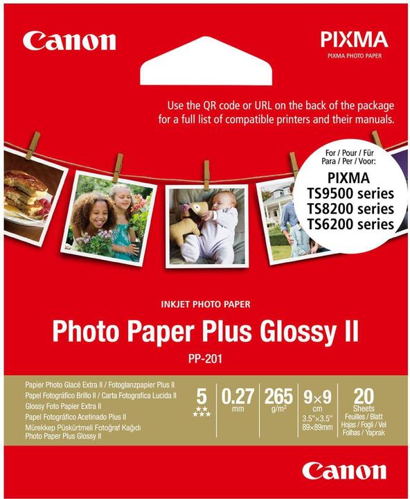 Actual product image Canon PP-201 (265 g/m², 9 x 9 cm, 20 x)