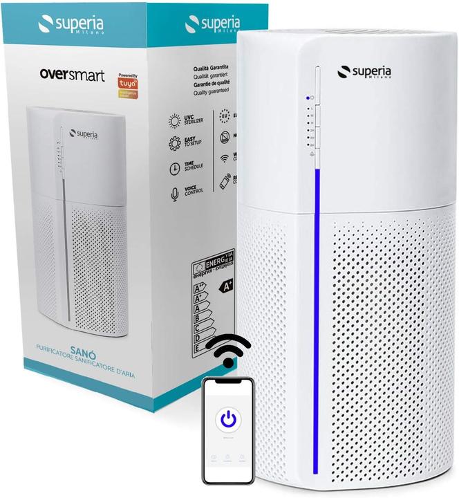 Produktbild Superia Air Purifier with UV-C Disinfection, HEPA Filter, Smart App Control, 4 Speeds, Odor Removal