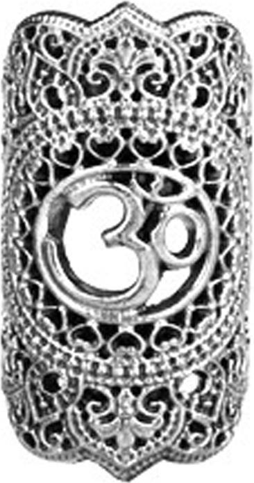 Produktbild Star Piercing Ear Cuff silber Om (Messing)