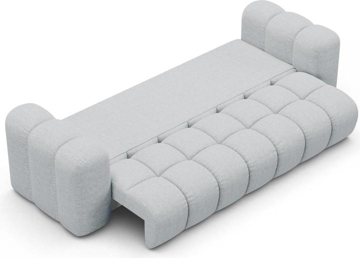 Actual product image Maison Heritage Sofa With Bed Function And Box, "Arden", 3 Seats, Light Grey, 253x102x70 Made in Europe (3-seater)