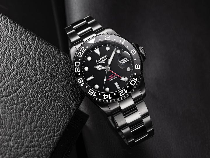 Actual product image Elysee Automatic GMT Watch with Dual Time Zones and Sapphire Crystal (40.50 mm)