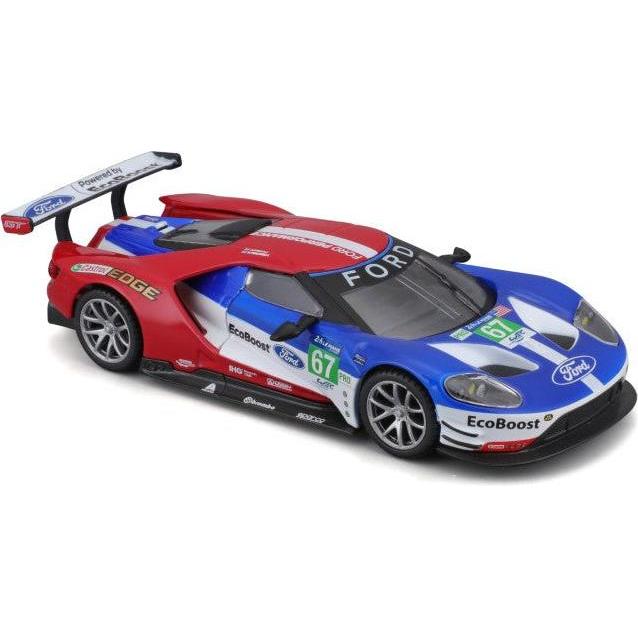 Bburago Diecast 1:32 Race in Acrylic Box Ford GT Race Car 2017 Ages 5+ 18-41158