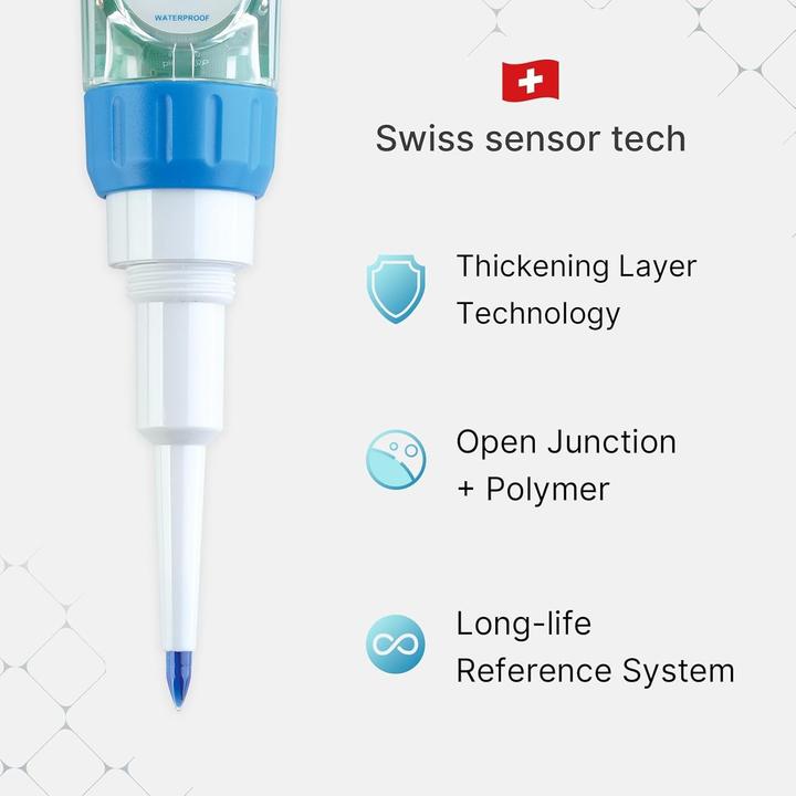 Actual product image Apera Instruments PH60SZ Smart pH meter with plugin electrode supported by ZenTest mobile app