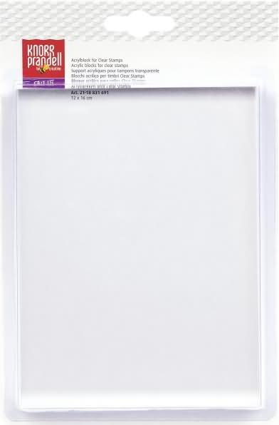 Produktbild Knorr Prandell Acrylblock für Clearstempel gross 12x16cm