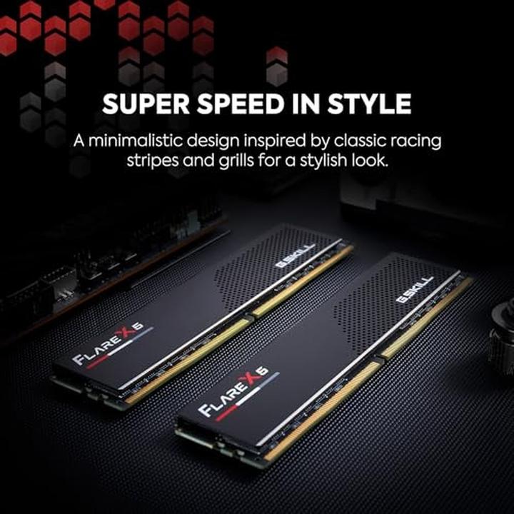 Productafbeelding G.Skill DDR5 PC 6000 CL32 KIT 32-GX2-FX5 MT/s (2 x 16GB, 6000 MHz, DDR5 RAM, DIMM 288 pin)