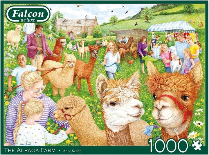 Produktbild Jumbo Spiele Falcon The Alpaca Farm 1000 Teile - Puzzle für Erwachsene (1000 Teile)