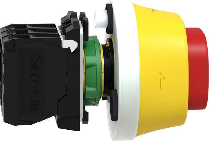 Produktbild Schneider Electric XB5AS84W3B41 Not-Aus-Taster Einbau, für NOT-AUS 24V 6A 1 Schliesser, 2 Öffner I