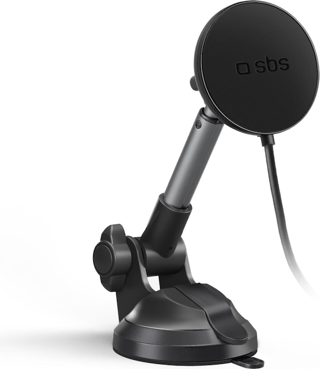 Produktbild SBS Kabellose Teleskop-Autohalterung mit Saugnapf für Smartphones und iPhones