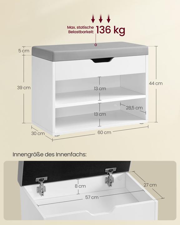 Produktbild Vasagle Lara (60 x 30 x 44 cm)