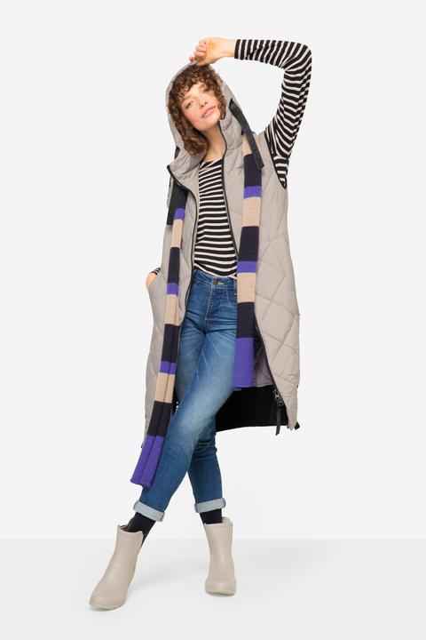 Actual product image Laurasøn Long Quilted Hooded Vest (L)