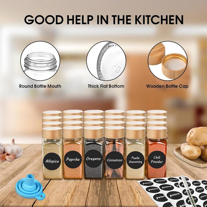 Actual product image Twbest Gewürzgläser-Set (0.12 l)