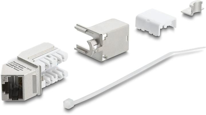 Produktbild Delock Keystone Modul RJ45 Buchse zu LSA Cat.6A 45° gewinkel (Keystone Modul)
