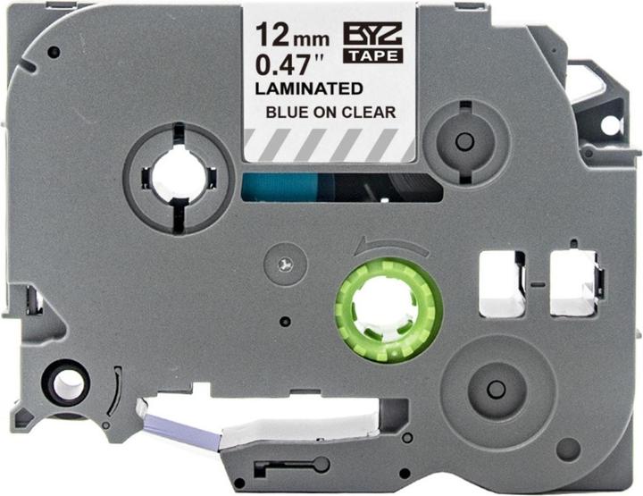 Produktbild Hermex Alternatives Etikettenband zu Brother TZe-133 Beschriftungsband (1.20 cm, Blau, Transparent)