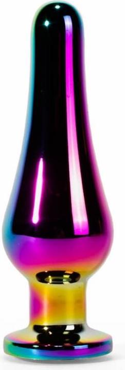 Actual product image X-Man X-MEN Secret Shine Metal Butt Plug Rainbow M