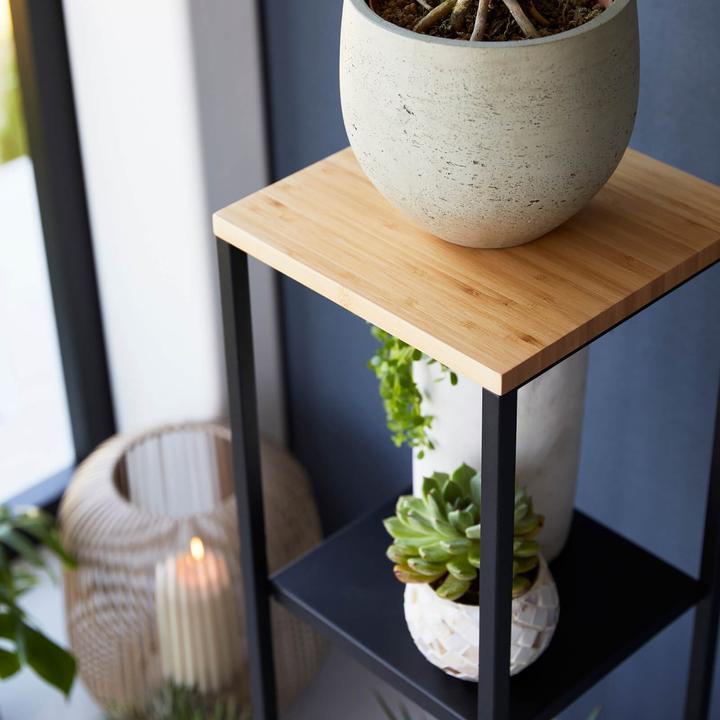 Produktbild Yamazaki 2-stöckiges Regal mit Holzplatte TOWER