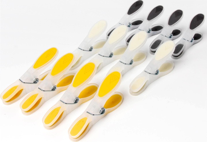 Produktbild FTM Wäscheklammern 24 Stück, Orange/Grau/Weiss