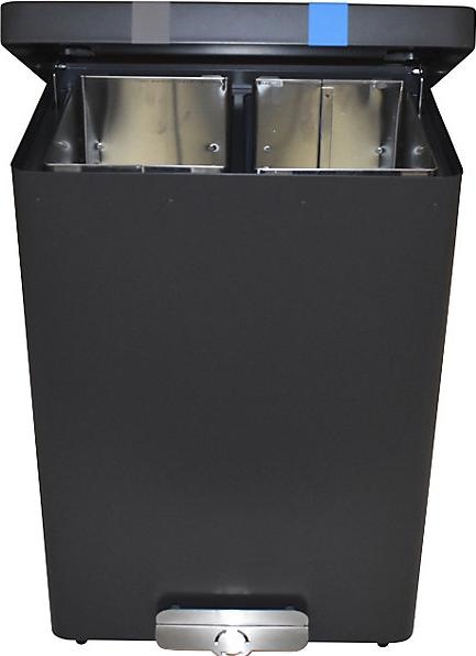 Produktbild ReinigungsBerater Mülltrennsystem RecycloKick 3 Mülltrenner 2 x 34 L graphit mit zwei Inneneimern, feuerfest, mit rob (68 l)