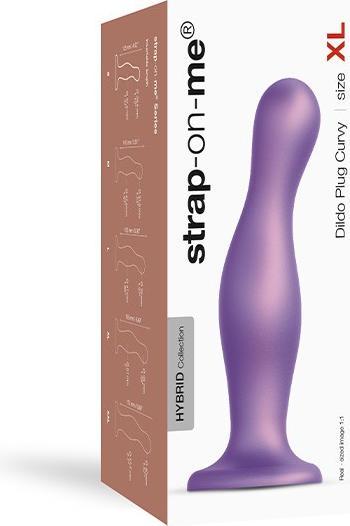 Produktbild Strap-on-me Dildo Plug Curvy Metallic (XL)