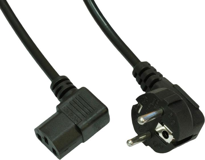 Actual product image Akyga Power connection cable (1x C13 mains socket - 1x earthing contact plug) (1.50 m)