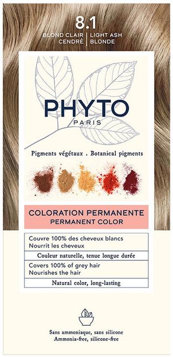 Phyto Permanent Light Blonde 8.1 Coloration des cheveux (8.1 Blond Clair)