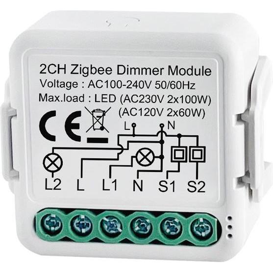 Thumbnail - Netplus, Aktor, Smart Dimmer Module 2-Kanal Zigbee (Dimmaktor)