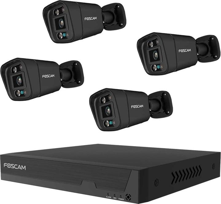 Foscam FN9108E B4 2T (black, 8 channel network video recorder FN9108E, 4x V5EP surveillance camera) (3840 x 2160 pixels)