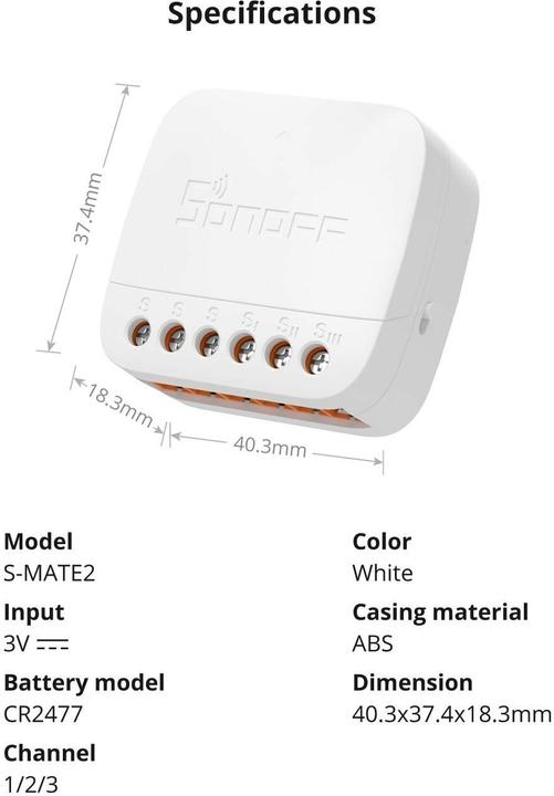 Produktbild Sonoff S-MATE2 (Schaltaktor)