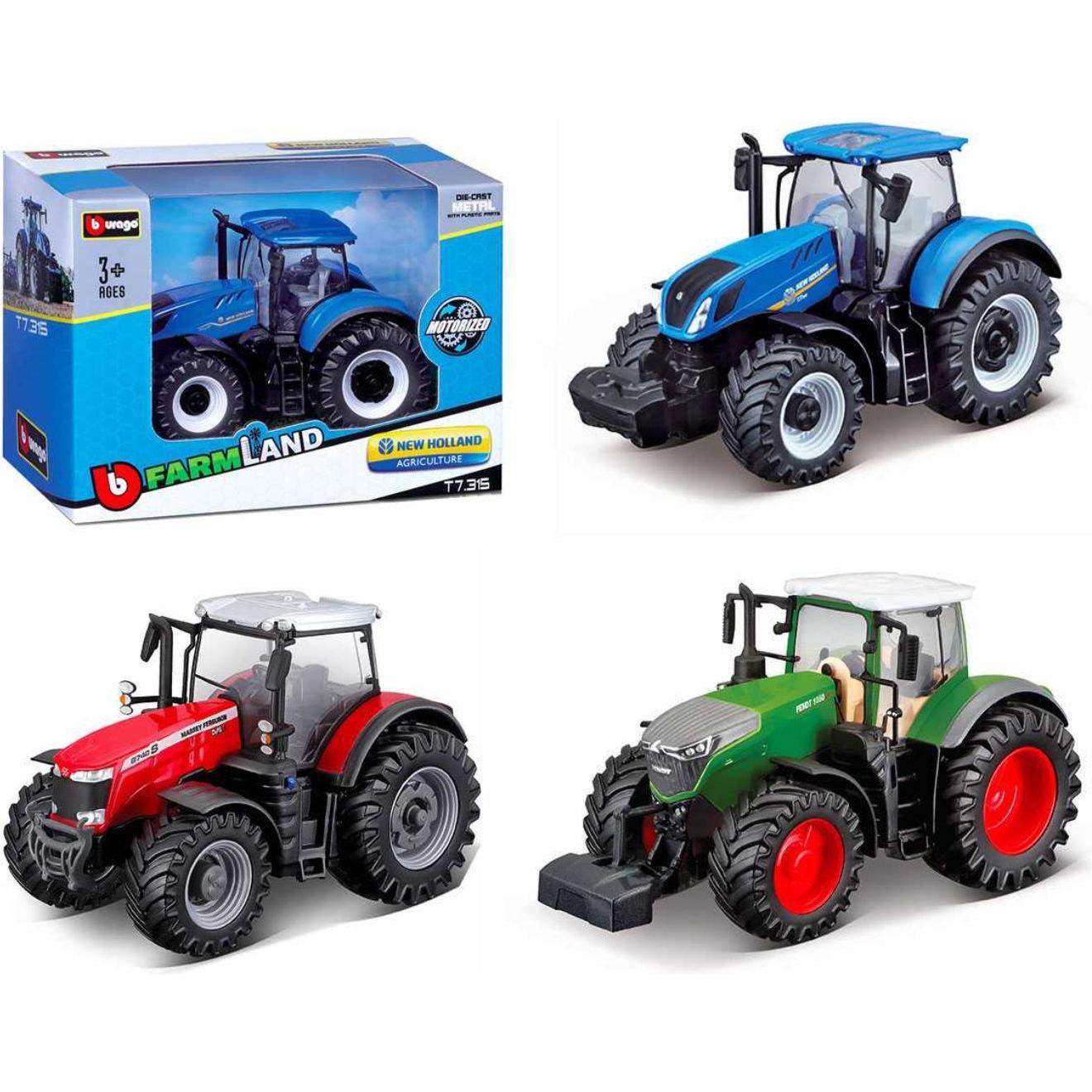 Bburago 10cm farm tractor, assorted, 18-31610
