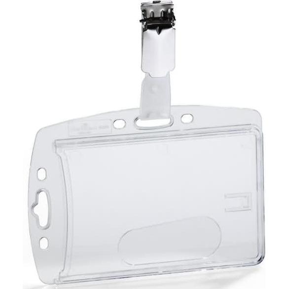 Durable, Informationsschild, Ausweishalter HARTBOX mit Clip für 1 Karte Einzelverpackung 1 ST 895619