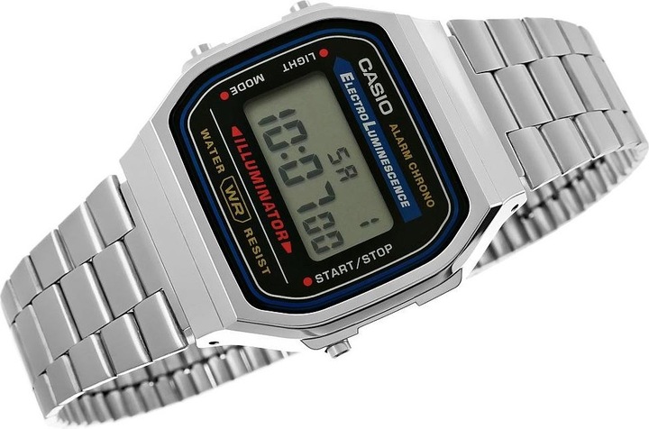 Actual product image Casio Vintage A168wa-1yes (Digital watch, 35 mm)