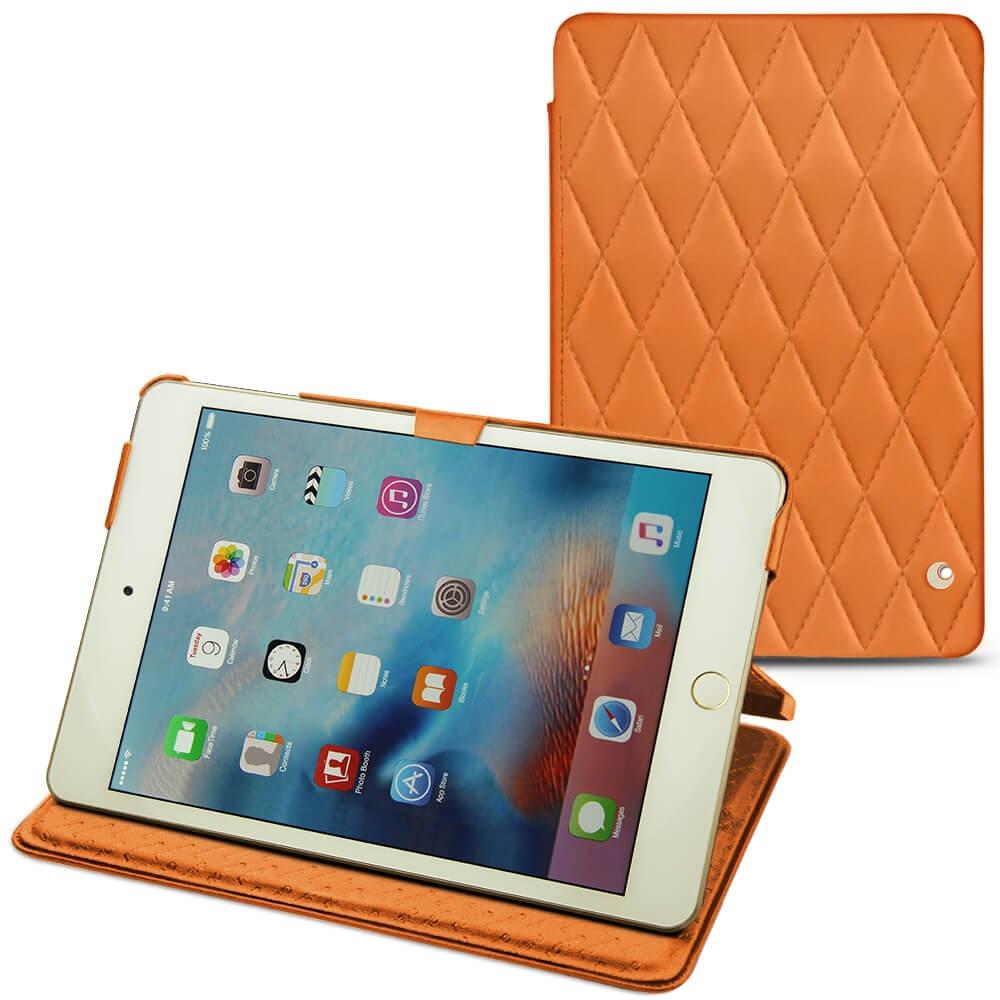 Noreve Lederschutzhülle horizontal (IPad Mini 4), Tablet Hülle, Orange