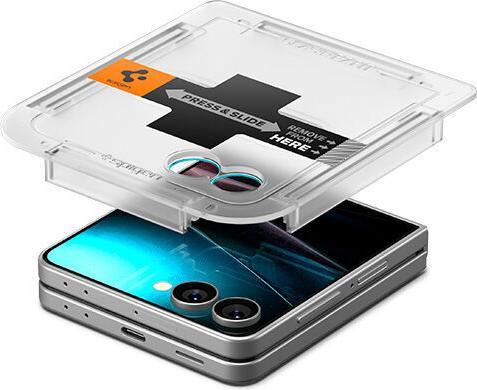 Produktbild Spigen - Glas.tR EZ-FIT HD (2 pack) - Samsung Galaxy Z Flip7 - Clear (2 Stück, Samsung Galaxy Z Flip7)