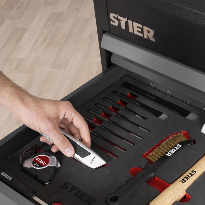 Produktbild Stier Universal-Werkzeugsatz 18-teilig in Weichschaumeinlage (EVA)