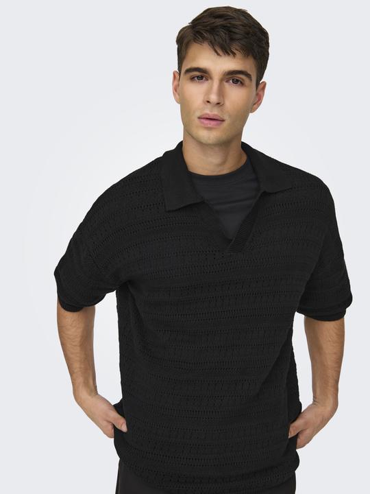 Produktbild Only & Sons Onsgrayson Ds 5 Chochet Polo Knit (XL)