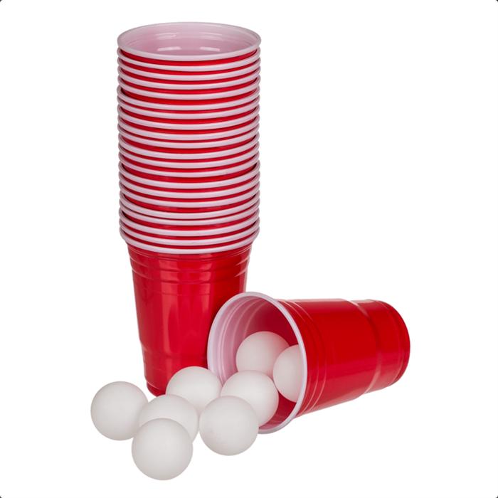 Productafbeelding Magni Bierpong drinkspel met 15 ballen en 22 bekers