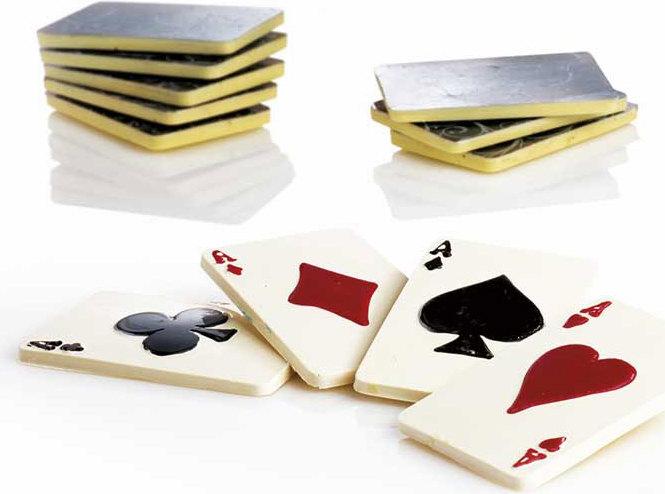 Produktbild Martellato Schokoladenform Spielkarten, 4 Teilig