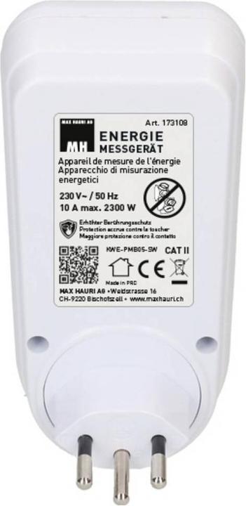 Actual product image Max Hauri Energy meter 220-240V max. 2300W