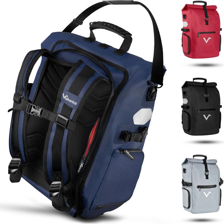 Produktbild Valkental ValkPro 3in1 Fahrradtasche - hochfunktionales Multitalent (26 l, Gepäckträgertasche)