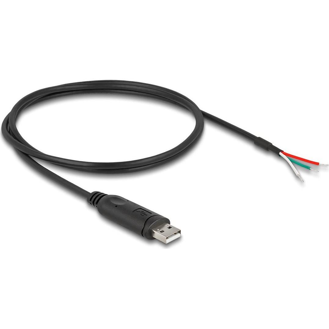 Delock Cavo adattatore da USB 2.0 Type-A a seriale RS-485 3 x aperto (1 m, Cavi industriali), Cavo di interfaccia