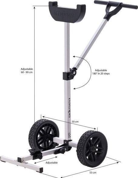 Immagine prodotto Odesea Carrello per motore fuoribordo max 15CV- 60kg