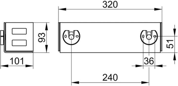 Produktbild Keuco Seifenkorb (10.10 x 32 x 12 cm)