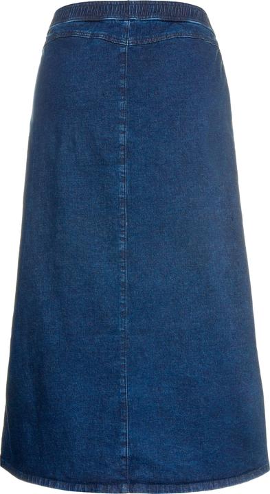 Image du produit Ulla Popken Jupe en jean évasée, taille élastique (62)