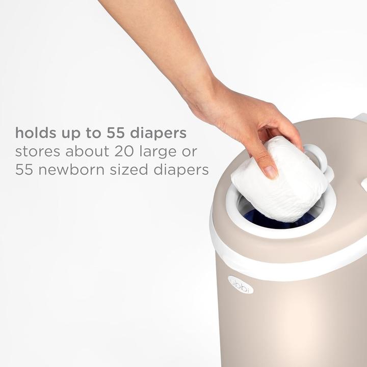 Actual product image Ubbi Steel nappy bin