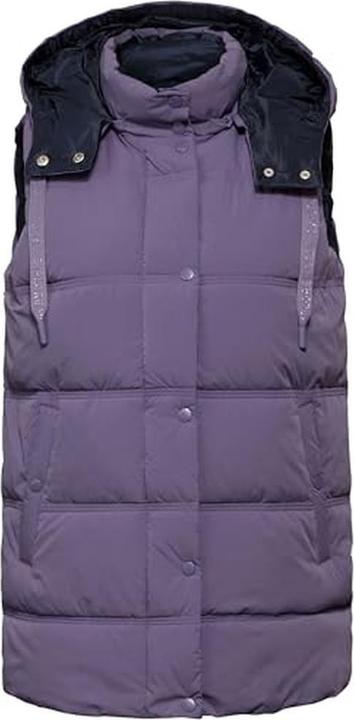 Productafbeelding Cecil Gewatteertes Damen-Vest mit abnehmbarer Kapuze, seitlichen Taschen und Reissverschluss (XL)