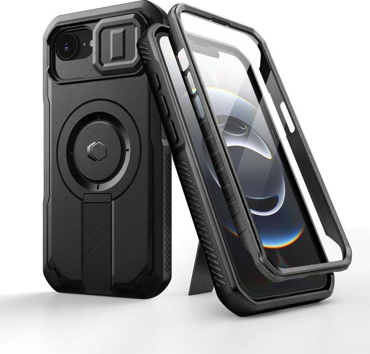 Actual product image Tech-Protect Kevlar Magsafe Case für iPhone 16e - Schwarz (Apple iPhone 16e, Apple iPhone 17e)