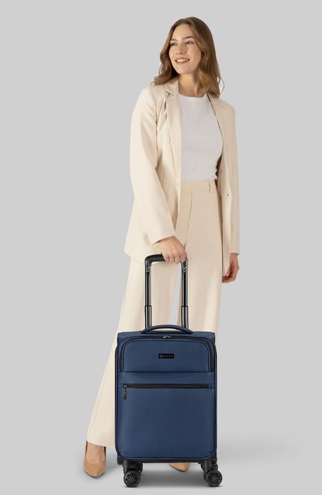 Image du produit Bugatti Valencia Soft 4 Rollen Kabinentrolley S 54.5 cm mit Dehnfalte (35 l)