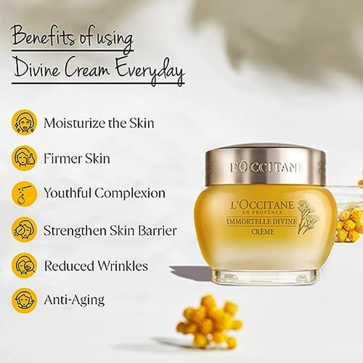 Produktbild L'Occitane Immortelle Crème Divine (50 ml, 24h Creme)