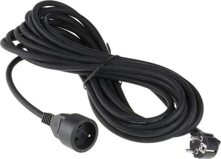 Image du produit RS PRO Rallonge 10M noire 2P+T (10 m, CEE 7/7)