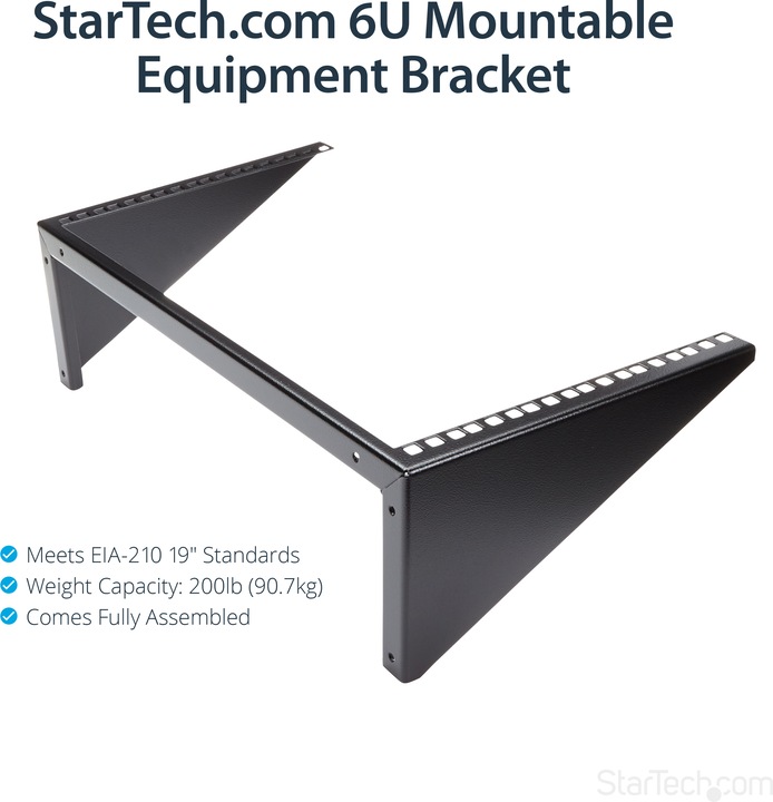 Actual product image StarTech 6u Wall Mount Rack Bracket